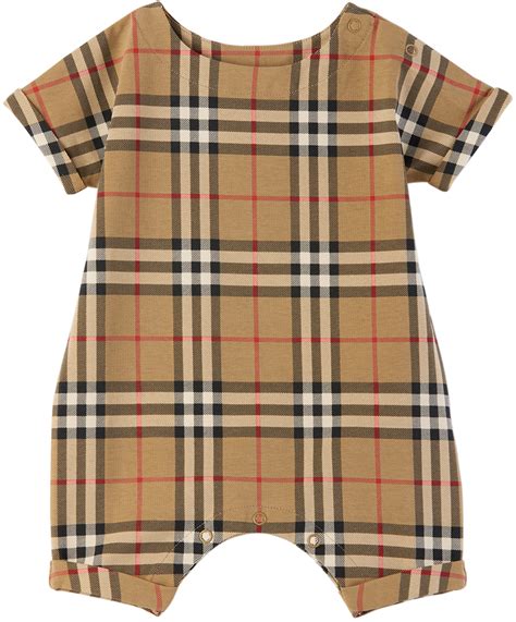 combinaison burberry bebe|Burberry newborn onesies.